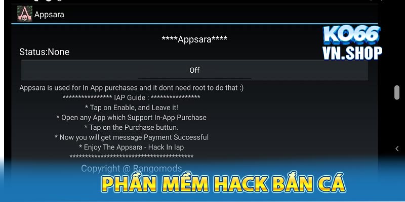 Phần mềm hack bắn cá