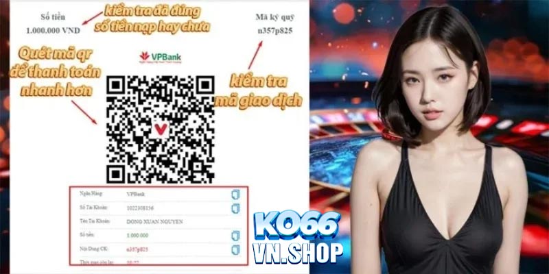 Quy trình rút tiền KO66